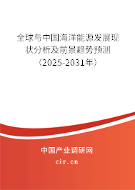 全球與中國海洋能源發展現狀分析及前景趨勢預測（2025-2031年）