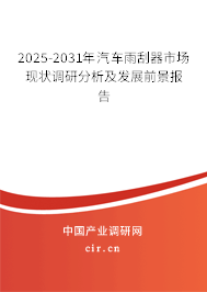 2024-2030年汽車雨刮器市場現(xiàn)狀調(diào)研分析及發(fā)展前景報告