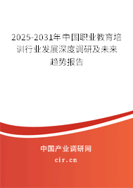 2025-2031年中國(guó)職業(yè)教育培訓(xùn)行業(yè)發(fā)展深度調(diào)研及未來趨勢(shì)報(bào)告