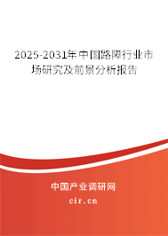 2025-2031年中國路障行業市場研究及前景分析報告