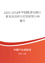 2025-2031年中國集成電路行業發展調研與前景趨勢分析報告
