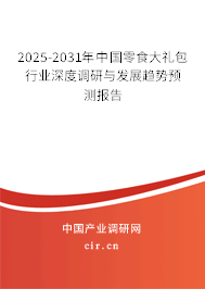 2025-2031年中國零食大禮包行業深度調研與發展趨勢預測報告