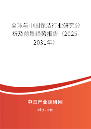 全球與中國保潔行業研究分析及前景趨勢報告（2025-2031年）