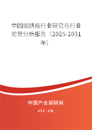 中國煙酰胺行業研究與行業前景分析報告（2025-2031年）