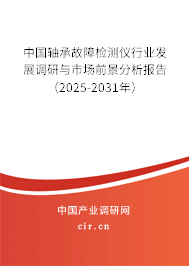 中國軸承故障檢測儀行業發展調研與市場前景分析報告（2025-2031年）
