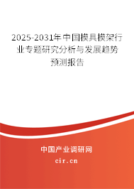 2025-2031年中國模具模架行業專題研究分析與發展趨勢預測報告