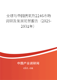 全球與中國抗氧劑2246市場調研及發(fā)展前景報告（2025-2031年）