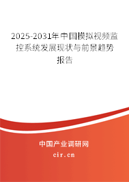 2024-2030年中國模擬視頻監(jiān)控系統(tǒng)發(fā)展現(xiàn)狀與前景趨勢報告