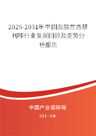 2025-2031年中國(guó)鹽酸左西替利嗪行業(yè)發(fā)展回顧及走勢(shì)分析報(bào)告