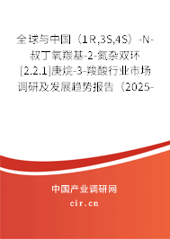 全球與中國（1R,3S,4S）-N-叔丁氧羰基-2-氮雜雙環[2.2.1]庚烷-3-羧酸行業市場調研及發展趨勢報告（2025-2031年）