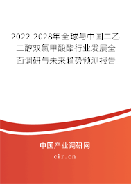 2022-2028年全球與中國二乙二醇雙氯甲酸酯行業發展全面調研與未來趨勢預測報告