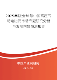 2025年版全球與中國高壓氣動電磁閥市場專題研究分析與發(fā)展前景預(yù)測報告