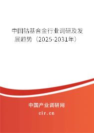 中國鈷基合金行業(yè)調研及發(fā)展趨勢（2024-2030年）