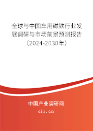 全球與中國車用磁鐵行業發展調研與市場前景預測報告（2024-2030年）