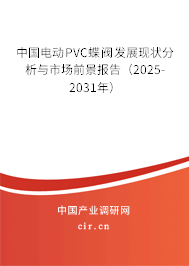 中國電動(dòng)PVC蝶閥發(fā)展現(xiàn)狀分析與市場(chǎng)前景報(bào)告（2025-2031年）