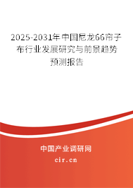 2024-2030年中國尼龍66簾子布行業發展研究與前景趨勢預測報告