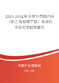 2025-2031年全球與中國(guó)PVB（聚乙烯醇縮丁醛）發(fā)展現(xiàn)狀及前景趨勢(shì)報(bào)告