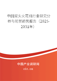 中國雙頭火花機(jī)行業(yè)研究分析與前景趨勢報告（2025-2031年）