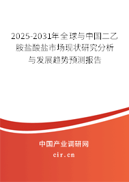 2025-2031年全球與中國(guó)二乙胺鹽酸鹽市場(chǎng)現(xiàn)狀研究分析與發(fā)展趨勢(shì)預(yù)測(cè)報(bào)告 2025-2031年全球與中國(guó)二乙胺鹽酸鹽市場(chǎng)現(xiàn)狀研究分析與發(fā)展趨勢(shì)預(yù)測(cè)報(bào)告
