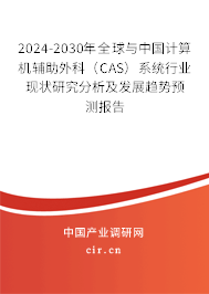 2024-2030年全球與中國計算機輔助外科（CAS）系統行業現狀研究分析及發展趨勢預測報告
