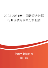 2025-2031年中國教育大數據行業現狀與前景分析報告