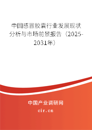 中國感冒膠囊行業發展現狀分析與市場前景報告（2025-2031年）