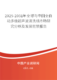 2025-2031年全球與中國全自動多級超聲波清洗機市場研究分析及發展前景報告