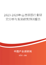 2023-2029年山西鋼筋行業研究分析與發展趨勢預測報告