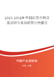 2025-2031年中國彩票市場深度調(diào)研與發(fā)展趨勢分析報告