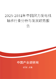 2024-2030年中國風(fēng)力發(fā)電機(jī)軸承行業(yè)分析與發(fā)展趨勢(shì)報(bào)告