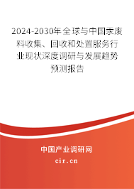 2024-2030年全球與中國汞廢料收集、回收和處置服務行業現狀深度調研與發展趨勢預測報告