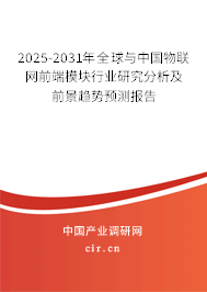 2025-2031年全球與中國物聯網前端模塊行業研究分析及前景趨勢預測報告