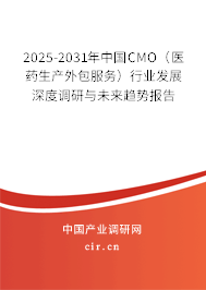 2025-2031年中國(guó)CMO（醫(yī)藥生產(chǎn)外包服務(wù)）行業(yè)發(fā)展深度調(diào)研與未來趨勢(shì)報(bào)告