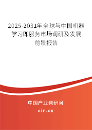 2025-2031年全球與中國機(jī)器學(xué)習(xí)即服務(wù)市場(chǎng)調(diào)研及發(fā)展前景報(bào)告