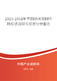 2025-2031年中國納米銀網市場現狀調研與前景分析報告