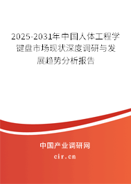 2025-2031年中國人體工程學(xué)鍵盤市場現(xiàn)狀深度調(diào)研與發(fā)展趨勢分析報告