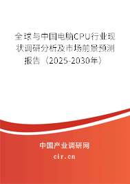 全球與中國電腦CPU行業(yè)現(xiàn)狀調(diào)研分析及市場前景預(yù)測報告（2025-2030年）