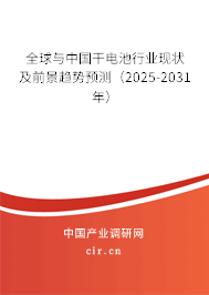 全球與中國干電池行業(yè)現(xiàn)狀及前景趨勢預(yù)測（2025-2031年）