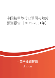 中國精甲醇行業調研與趨勢預測報告（2025-2031年）