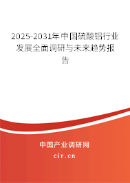 2025-2031年中國硫酸鋁行業發展全面調研與未來趨勢報告