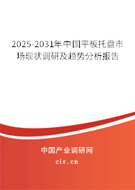 2025-2031年中國平板托盤市場現狀調研及趨勢分析報告