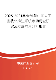 2025-2031年全球與中國人工晶狀體推注系統市場調查研究及發展前景分析報告