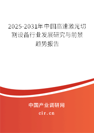 2025-2031年中國高速激光切割設備行業發展研究與前景趨勢報告
