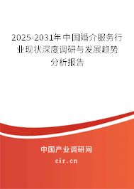 2025-2031年中國婚介服務(wù)行業(yè)現(xiàn)狀深度調(diào)研與發(fā)展趨勢分析報(bào)告