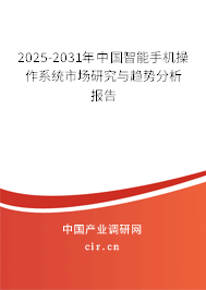 2025-2031年中國智能手機操作系統(tǒng)市場研究與趨勢分析報告