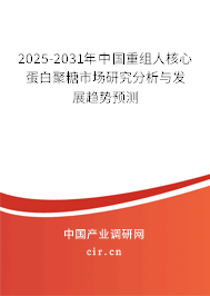 2025-2031年中國重組人核心蛋白聚糖市場研究分析與發展趨勢預測 2025-2031年中國重組人核心蛋白聚糖市場研究分析與發展趨勢預測