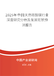 2025年中國天然碳酸鎂行業深度研究分析及發展前景預測報告