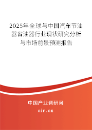 2025年全球與中國汽車節(jié)油器省油器行業(yè)現(xiàn)狀研究分析與市場前景預(yù)測報(bào)告