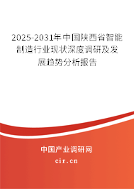 2025-2031年中國陜西省智能制造行業現狀深度調研及發展趨勢分析報告
