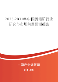 2025-2031年中國菱錳礦行業研究與市場前景預測報告